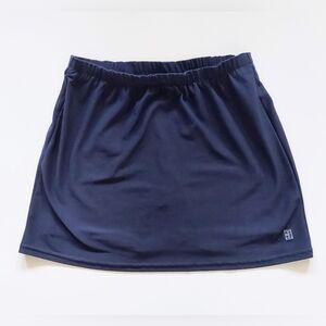 Nike Size Small 4/6 Court Dri-Fit Tennis Skirt Blue Under Shorts